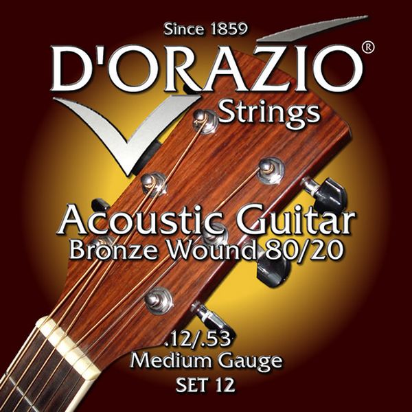 Струны для акустической гитары D'ORAZIO SET-12