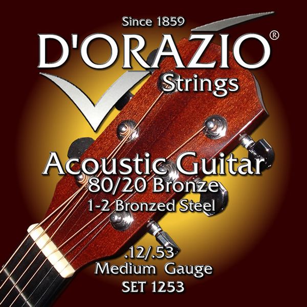 Струны для акустической гитары D’ORAZIO SET-1253