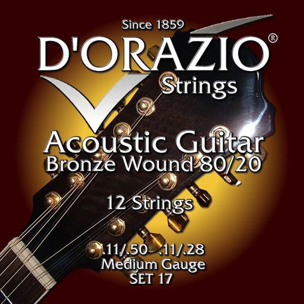 Струны для акустической гитары D’ORAZIO SET-17