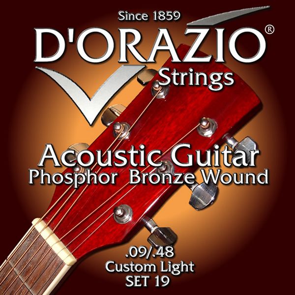 Струны для акустической гитары D’ORAZIO SET-19