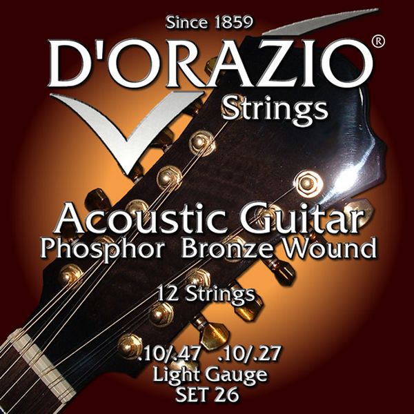 Струны для акустической гитары D’ORAZIO SET-26