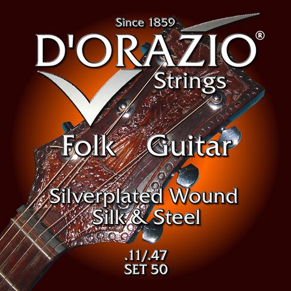 Струны для акустической гитары D’ORAZIO SET-50
