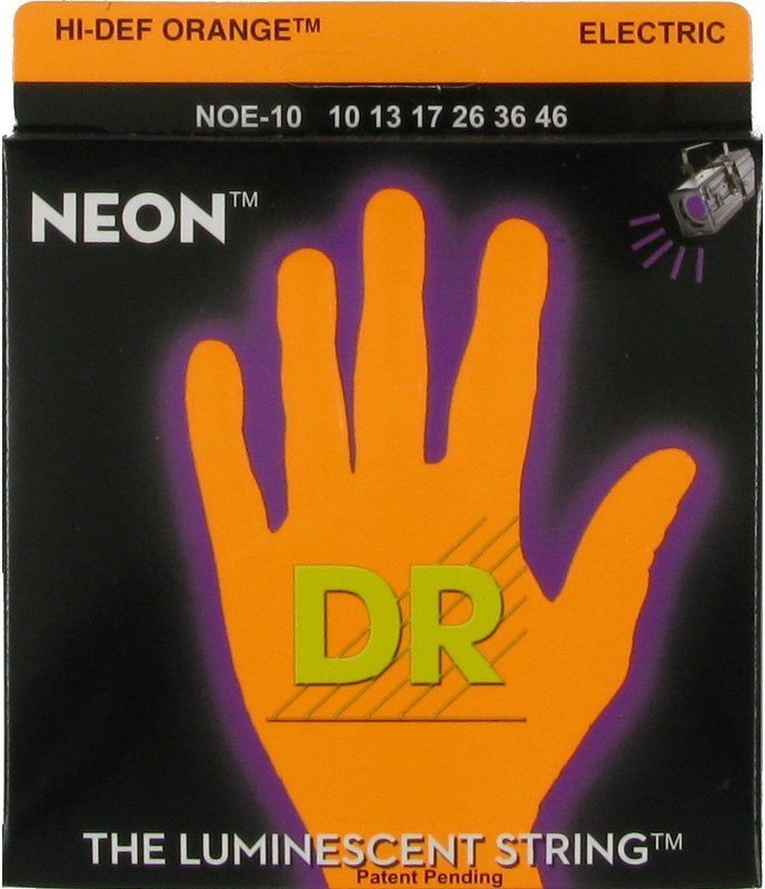 Струны для электрогитары DR NOE-10 NEON Hi-Def (10-46) Medium