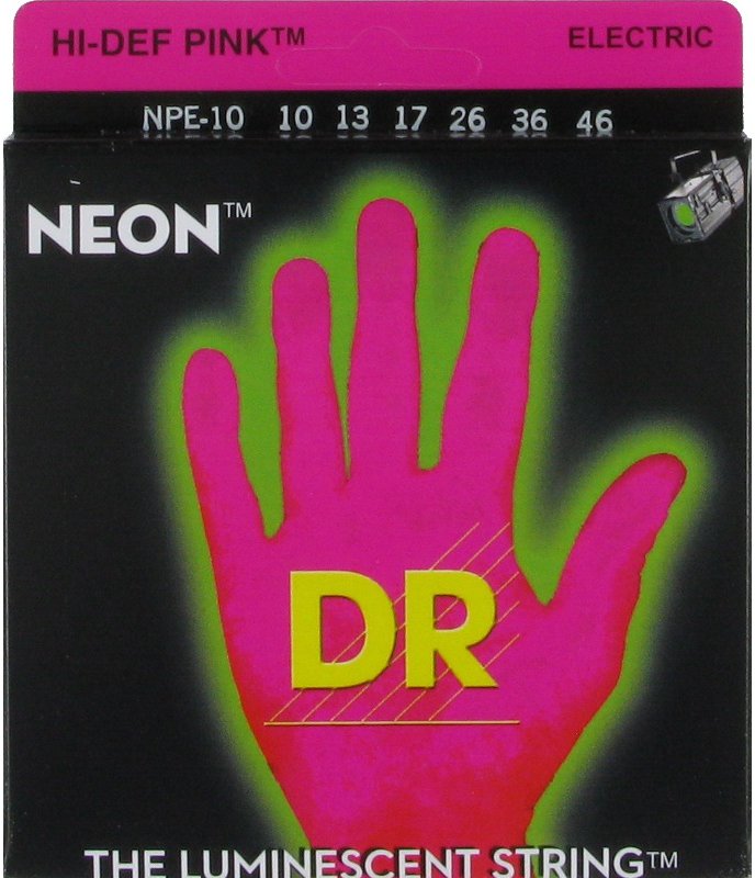 Струны для электрогитары DR NPE-10 NEON Hi-Def (10-46) Medium