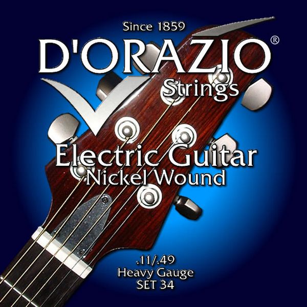 Струны для электрогитары D’ORAZIO SET-34