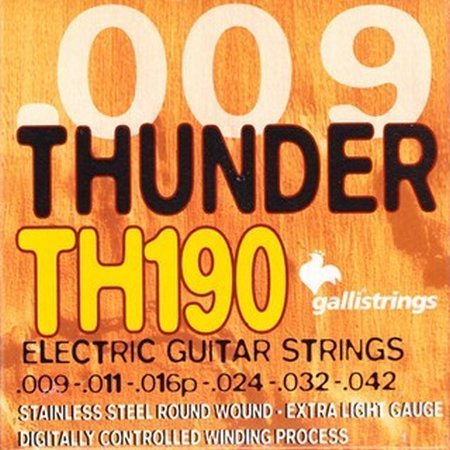 Струны для електрогитары GALLI Thunder Hunter TH190 Extra Light