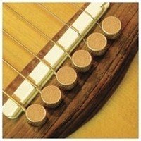 Шпильки для гитары, набор D’ANDREA Tone Pins Solid Brass Flat Bridge Pins TP1B