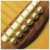 Шпильки для гитары, набор D’ANDREA Tone Pins Brass Round Bridge Pins with Pearl Dot TP4T