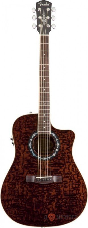 Гитара электроакустическая Fender T-Bucket 300CE ASH (096-8079-092) Trans Dark Brown 