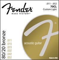 Струны для акустической гитары Fender 70CL (073-0070-405)