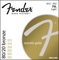 Струны для акустической гитары Fender 70L (730070403)