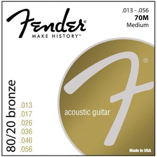 Струны для акустической гитары Fender 70M (073-0070-408)