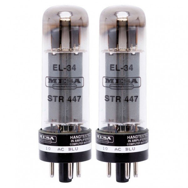 Подобранная пара ламп для гитарного усилителя MESA BOOGIE EL34 STR 447 VACUUM TUBE DUET (750600D)