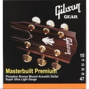 Струны для акустической гитары GIBSON MASTERBUILT PHOSPHOR BRONZE .010-.047 (SAG-MB10)