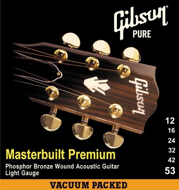 Струны для акустической гитары GIBSON MASTERBUILT PHOSPHOR BRONZE .012-.052 (SAG-MB12)