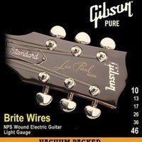 Струны для электрогитары GIBSON BRITE WIRES NPS WOUND ELECT. .011-.050 (SEG-700ML)