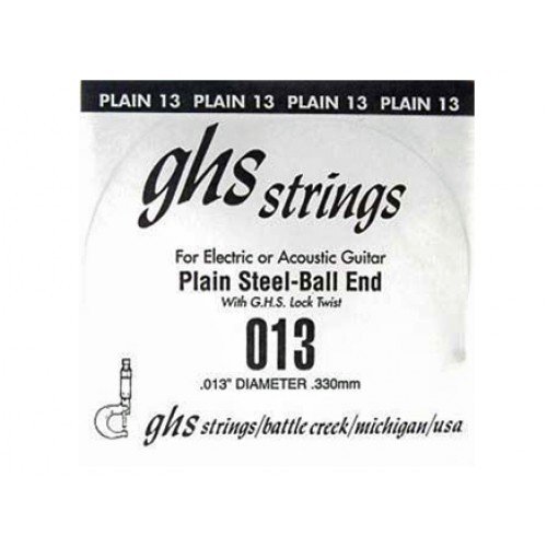 Струна для гитары GHS STRINGS 013 SINGLE PLAIN BALLEND (13)