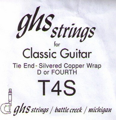 Струна 4-я для классической гитары GHS STRINGS T4S SINGLE STRING CLASSIC (T4S)