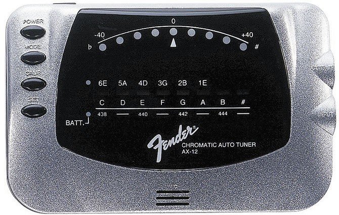 Тюнер хроматический Fender AX-12 Auto/Chromatic Tuner SL (023-9989-124)