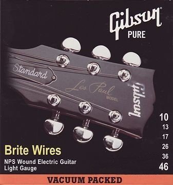 Струны для электрогитары GIBSON BRITE WIRES NPS WOUND ELECT. .010-.046 (SEG-700L)