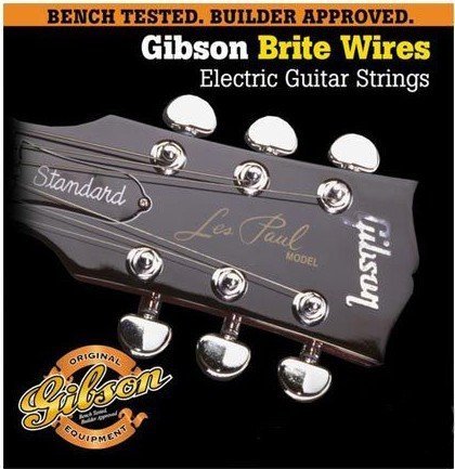 Струны для электрогитары GIBSON BRITE WIRES NPS WOUND ELECT (9-42) (SEG-700UL)