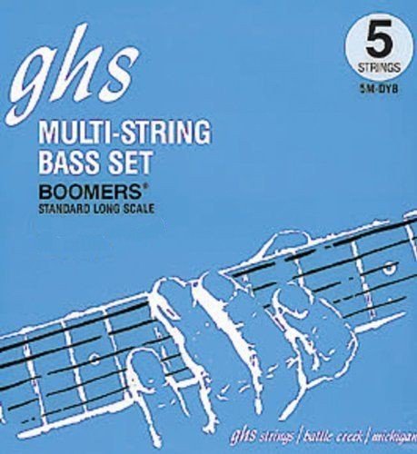 Струны для 5-струнной бас-гитары GHS STRINGS BOOMERS BASS SET (5ML-DYB)