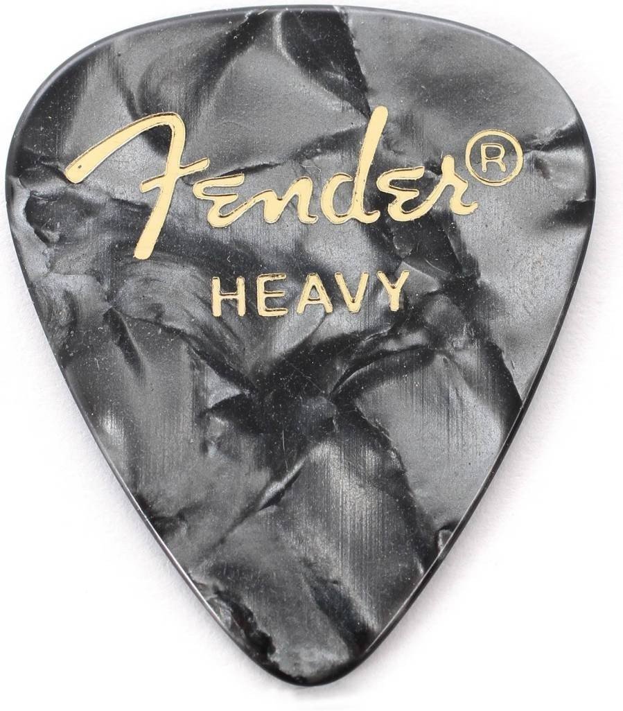 Набор медиаторов Fender 351 Premium Celluloid Black Moto Heavy (098-0351-943)
