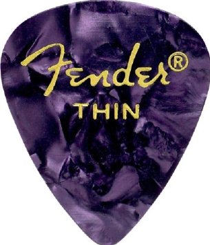 Набор медиаторов Fender 351 Premium Celluloid Purple Moto Thin (098-0351-776) 