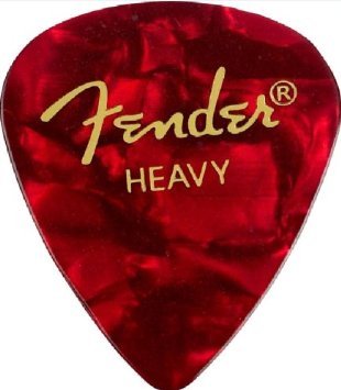 Набор медиаторов Fender 351 Premium Celluloid Red Moto Heavy (098-0351-909)