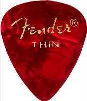 Набор медиаторов Fender 351 Premium Celluloid Red Moto Thin (098-0351-709) 