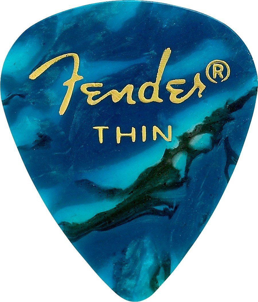 Набор медиаторов Fender 351 Premium Celluloid Ocean Turquoise Thin (098-0351-708)