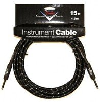 Кабель инструментальный готовый Fender Custom Shop Cable 15' Black Tweed (099-0820-051) 