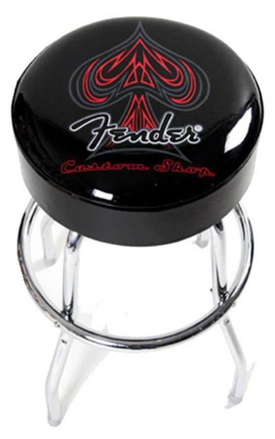 Барный стул с логотипом Fender Barstool 24IN Custom Shop (099-0230-020)