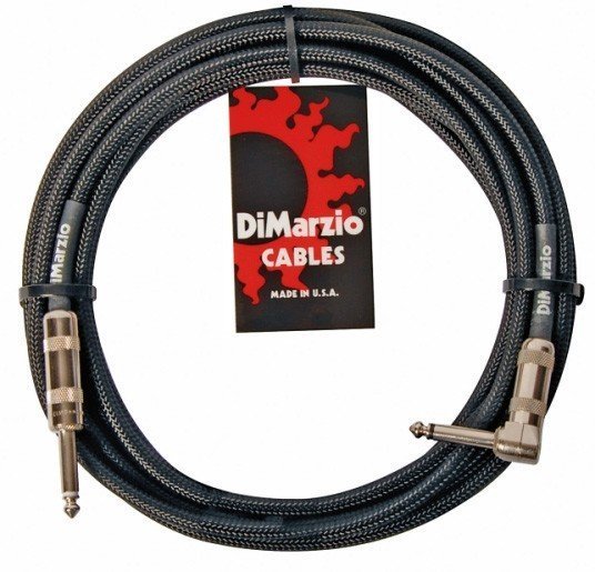 Кабель гитарный Dimarzio EP1710SR INSTRUMENT CABLE 10ft BLACK