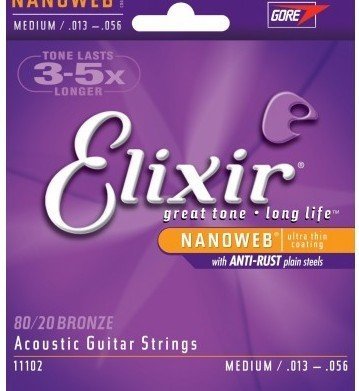 Струны для акустической гитары Elixir AC NW M