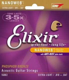 Струны для акустической гитары Elixir PB NW EL