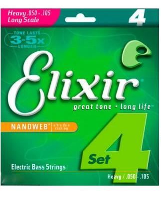 Струны для бас гитары Elixir 4S NW H L