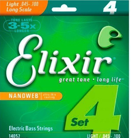 Струны для бас гитары Elixir 4S NW L L
